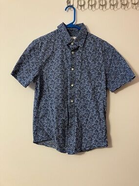 Goodfellow & Co Regular Fit Stretch Poplin Short Sleeve Button-Down Shirt S
